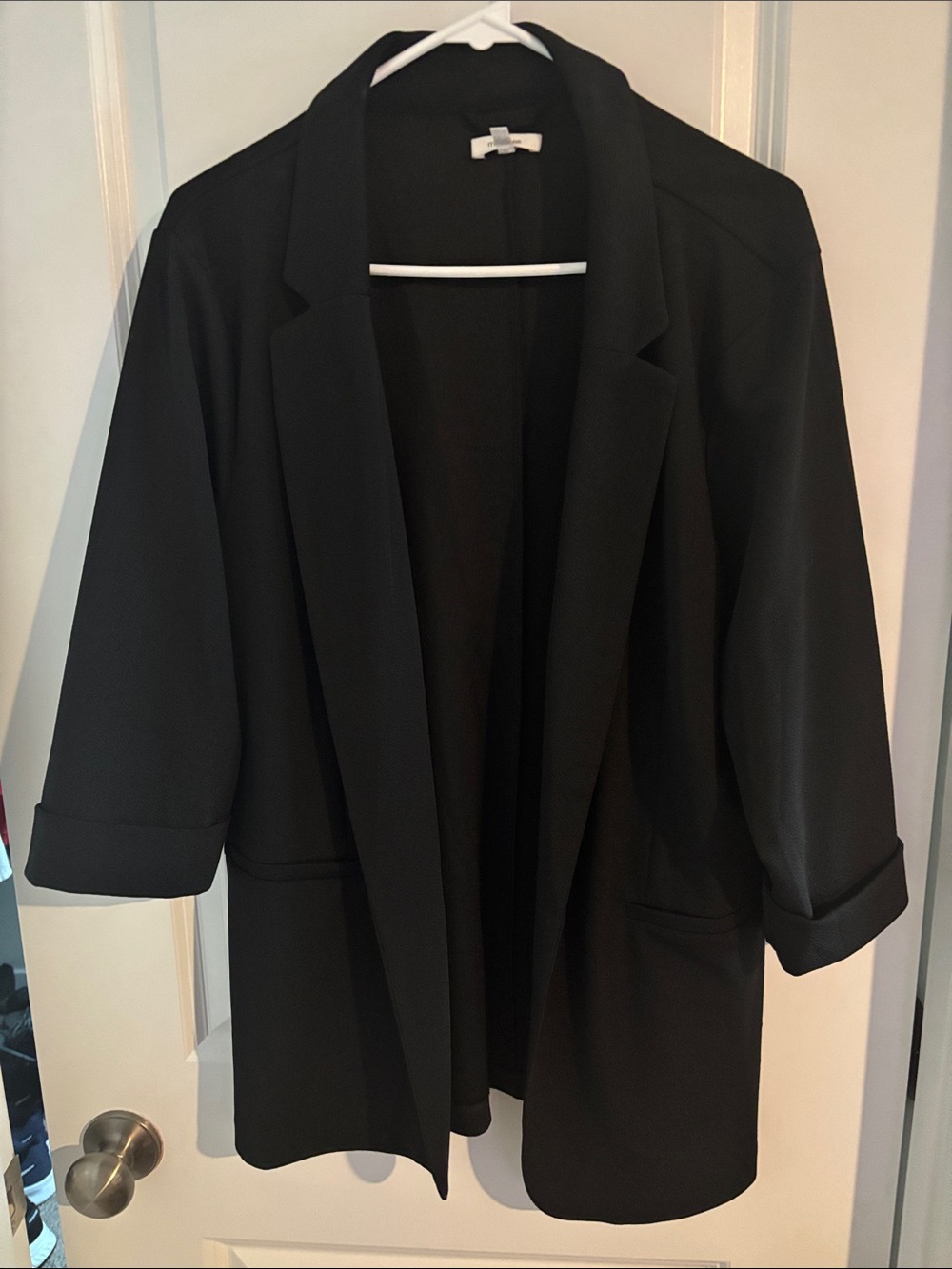 Maurices Black Open Blazer Jacket - XXL
